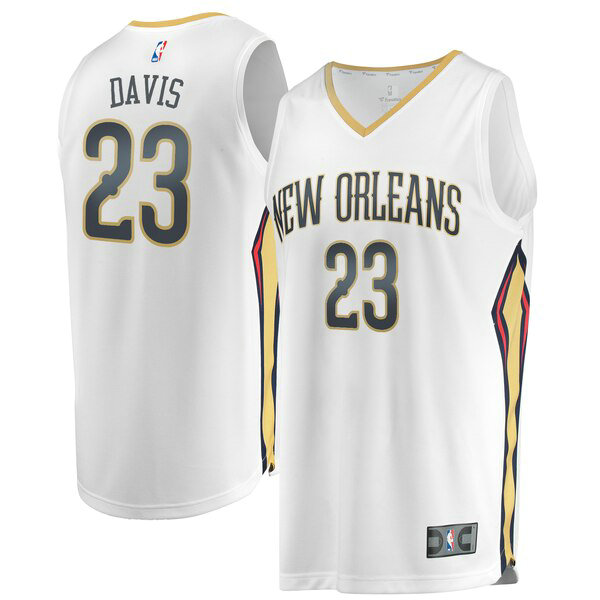 Maillot nba New Orleans Pelicans Association Edition Homme Anthony Davis 23 Blanc